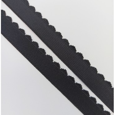 Резинка становая отделочная 15 мм черная 170 Lauma (RO-26)